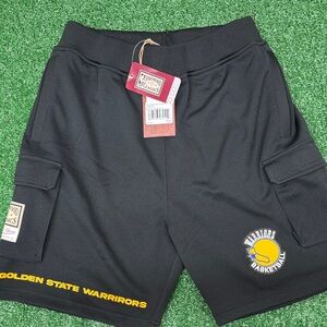 Mitchell & Ness Golden State Warriors Team Glory Cargo Shorts 100% Polyester